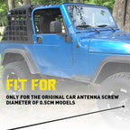 12" Black Spring Stainless Antenna Mast for Ford F-250 (2017–2024)