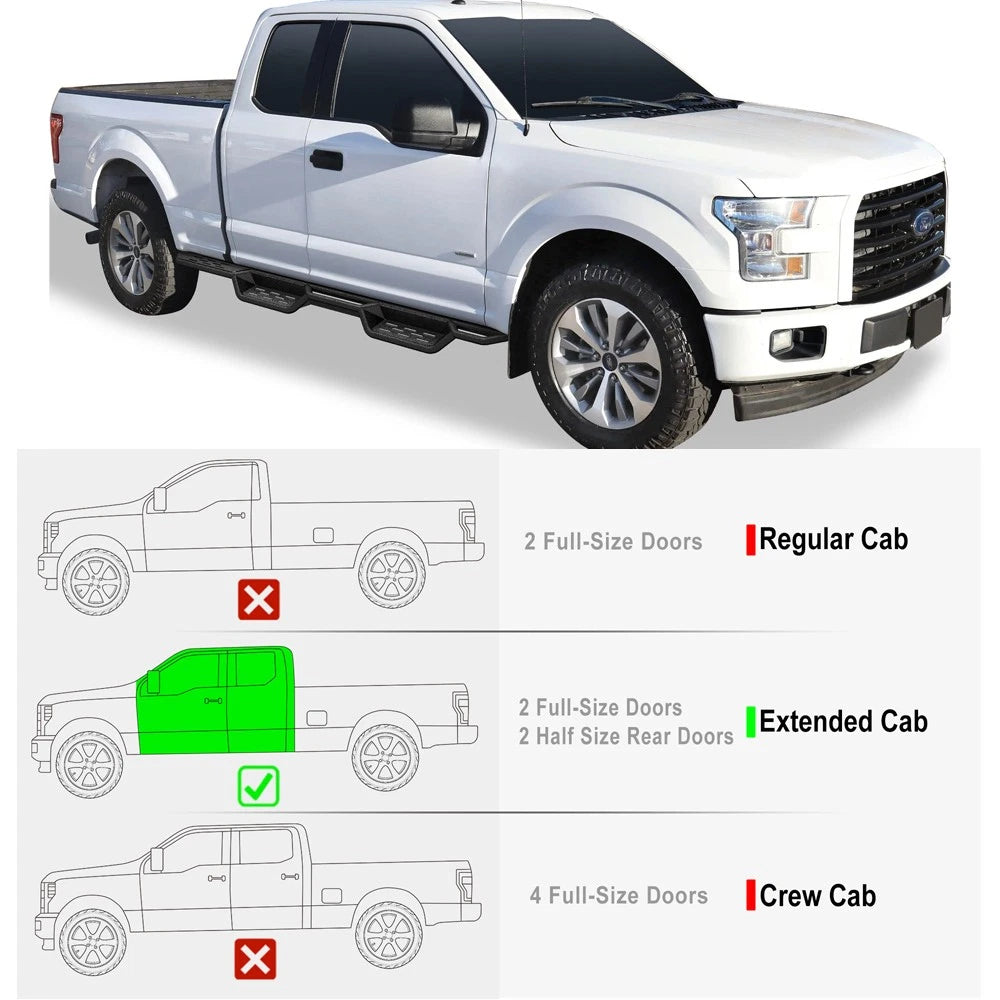 Wheel to Wheel Drop Down Steps for Ford F150 Super Cab (2015-2026)