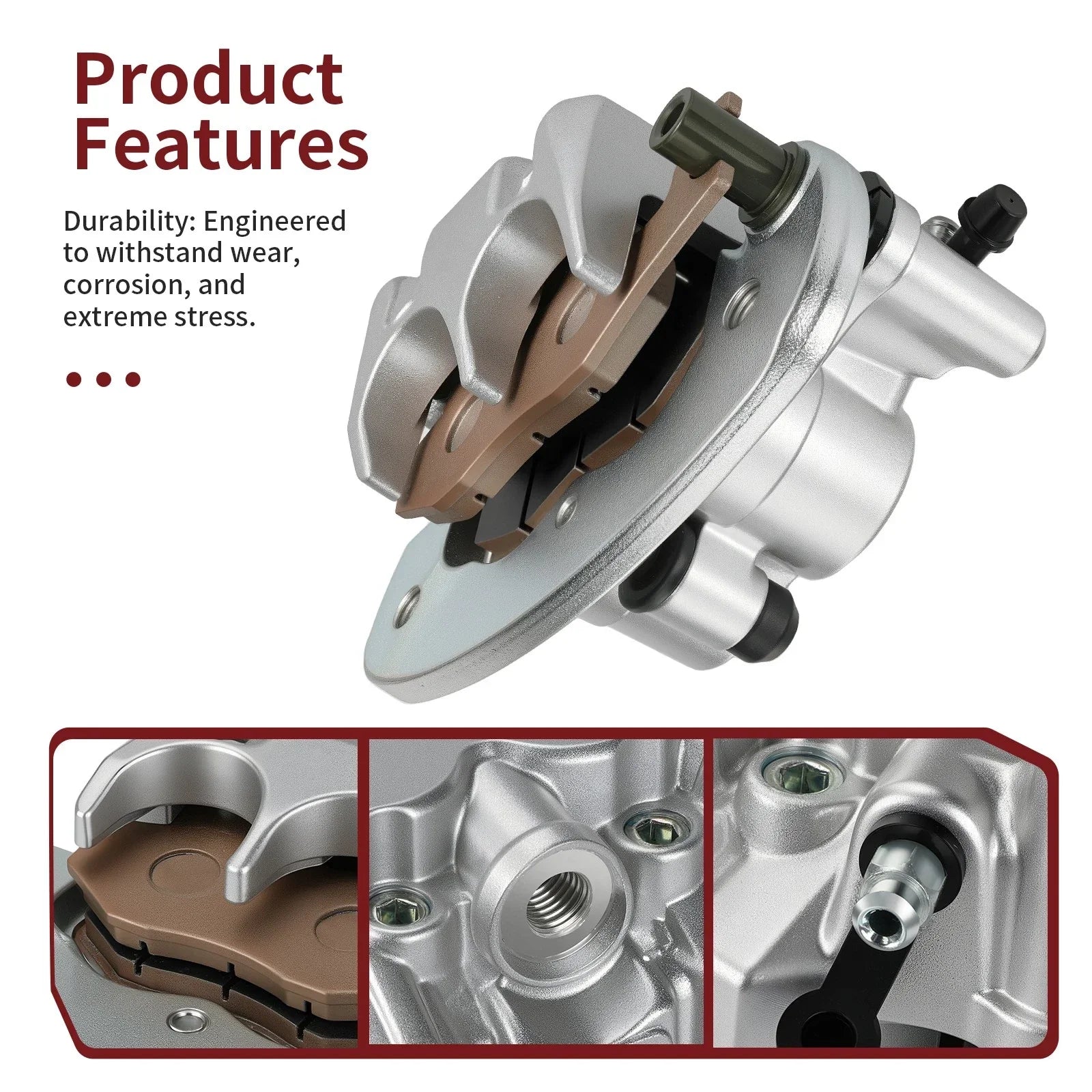 Rear Brake Caliper With Pads for Can Am Commander 800 800R (2011–2020)
