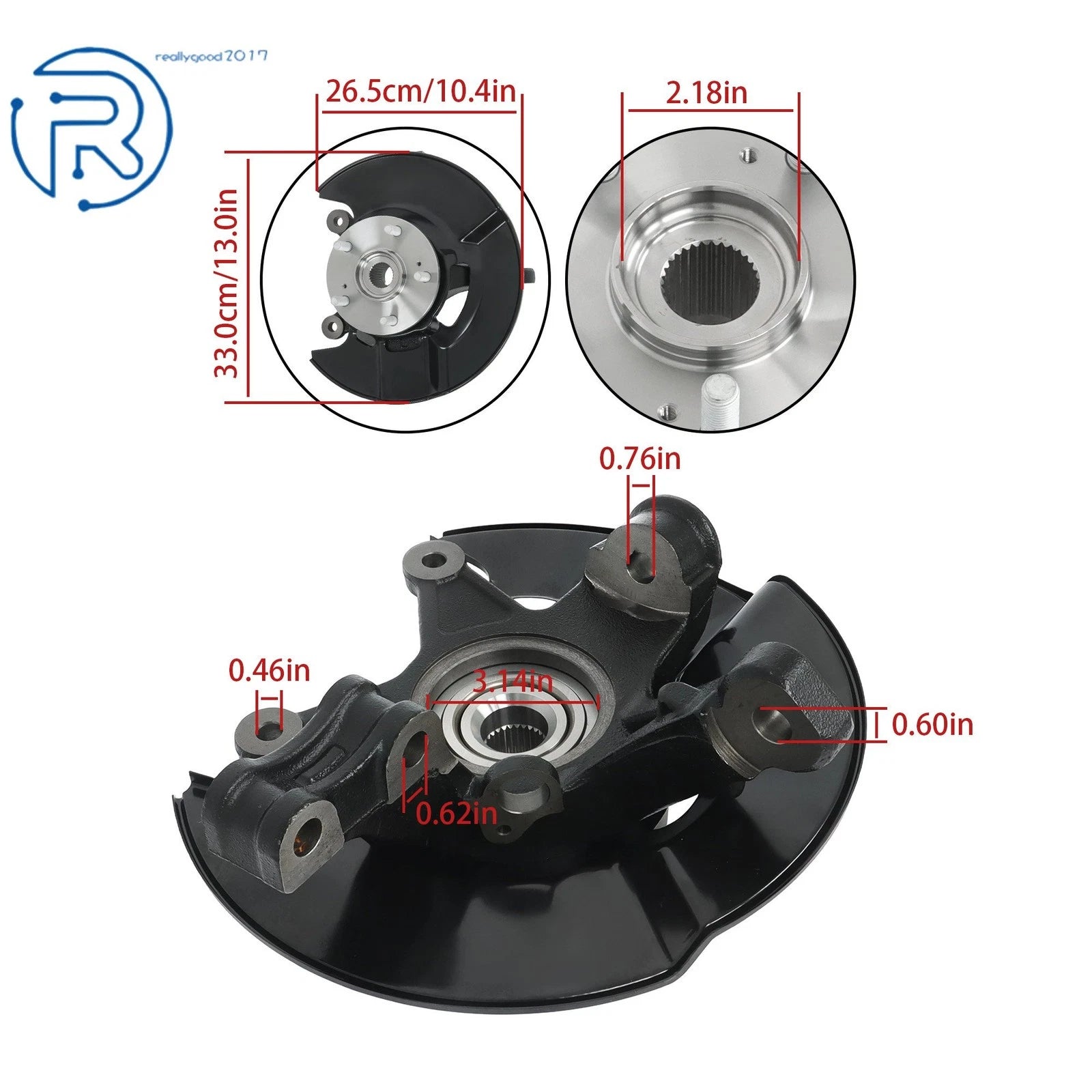 Steering Knuckle Assembly for Honda Pilot (2005–2008)