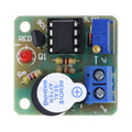 Compact Battery Alarm Module for 9V 12V Systems (Reverse Input Protection)