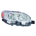 Replacement Passenger Side Halogen Headlight Assembly w Chrome Bezel