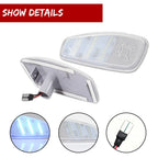 2X Clear Lens Ice Blue LED Side Marker Lights for Jeep Renegade (2015–up)