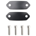 CNC Mirror Block Off Plates Hole Caps Black for Kawasaki ZX-6R 2013–2025