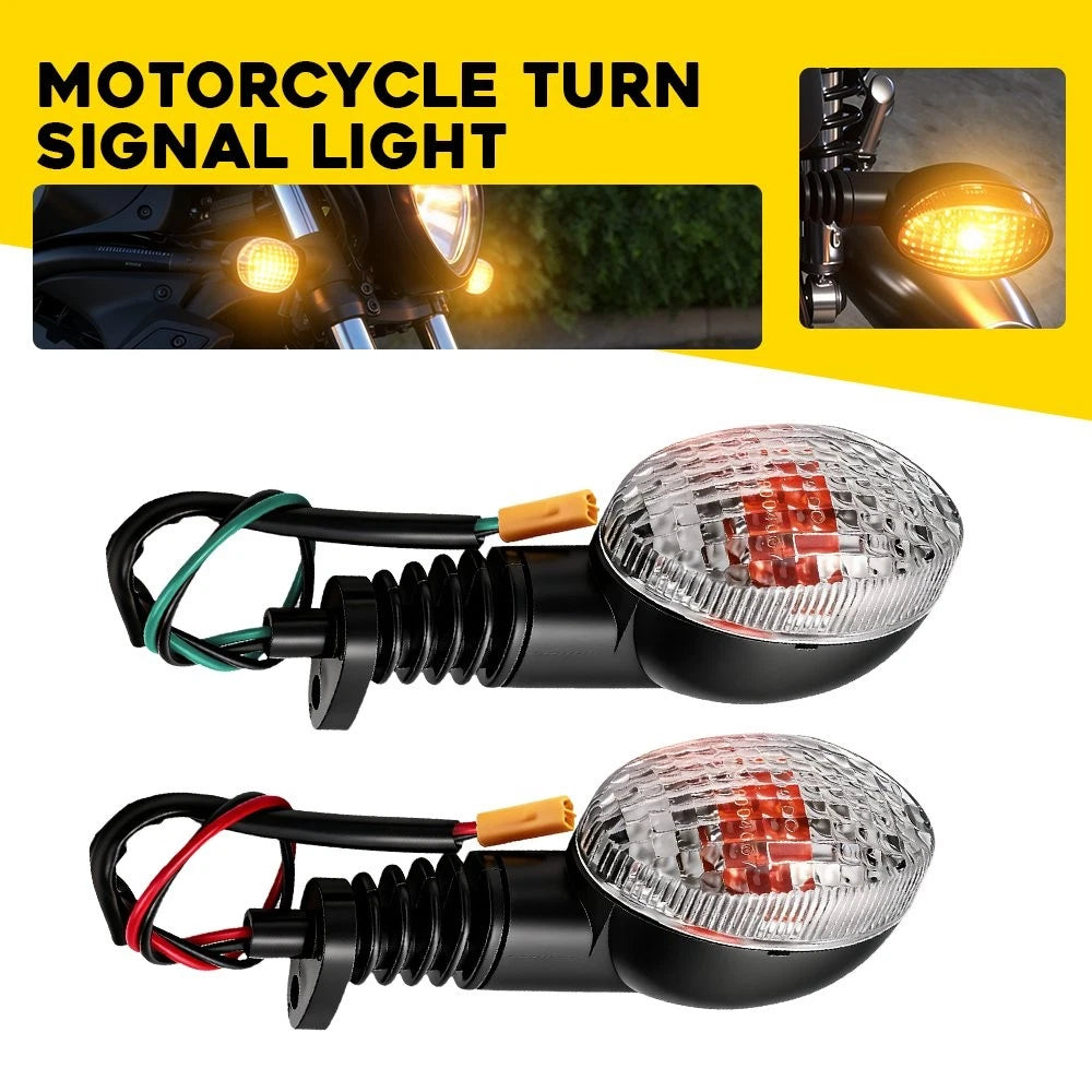 2X Clear Turn Signal Lens for Kawasaki Ninja 250R (2008–2012) & KLX250