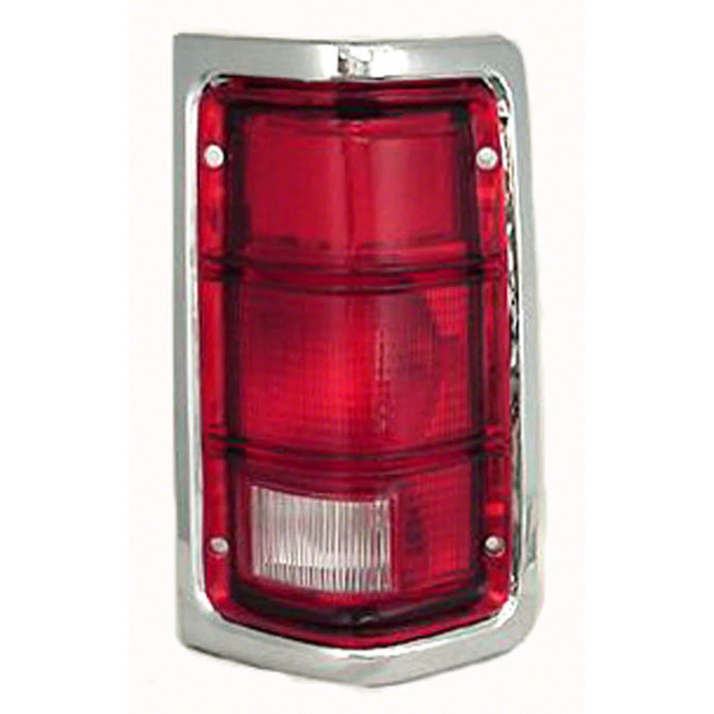 Replacement Passenger Side Tail Light Lens w/Chrome Trim (See Compatible Chart)