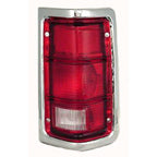 Replacement Passenger Side Tail Light Lens w/Chrome Trim (See Compatible Chart)
