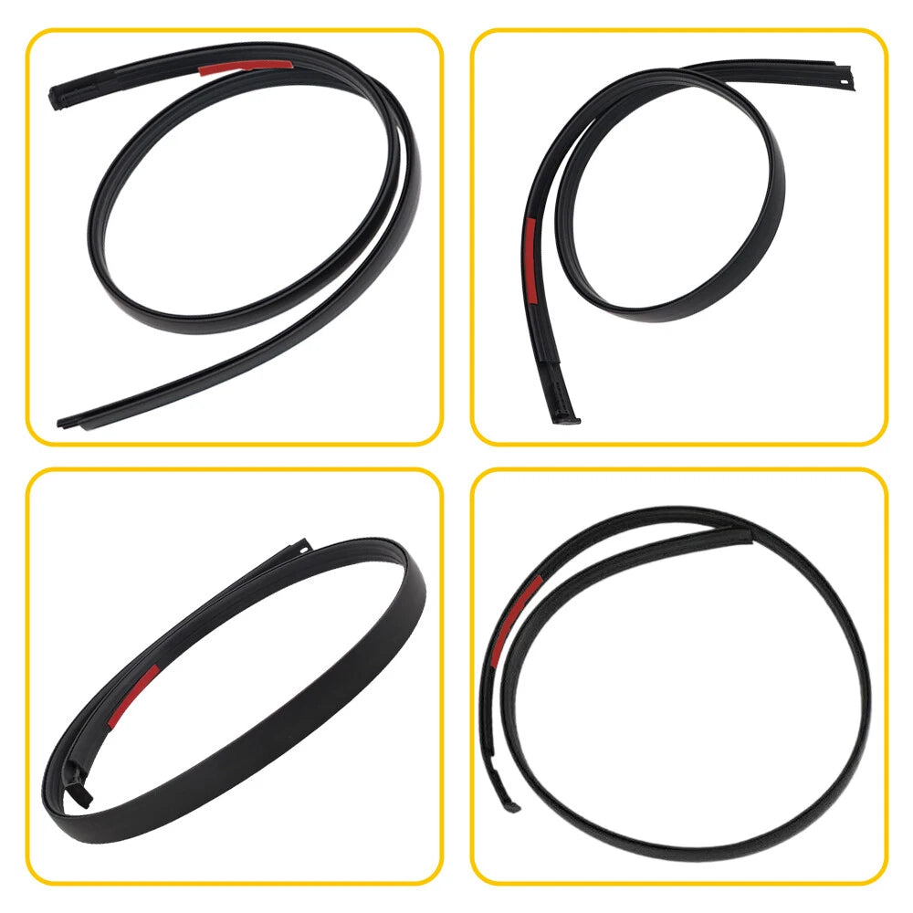 2Pcs Roof Drip Molding Weather Stripping for Toyota Tundra Crewmax (2007–2021)