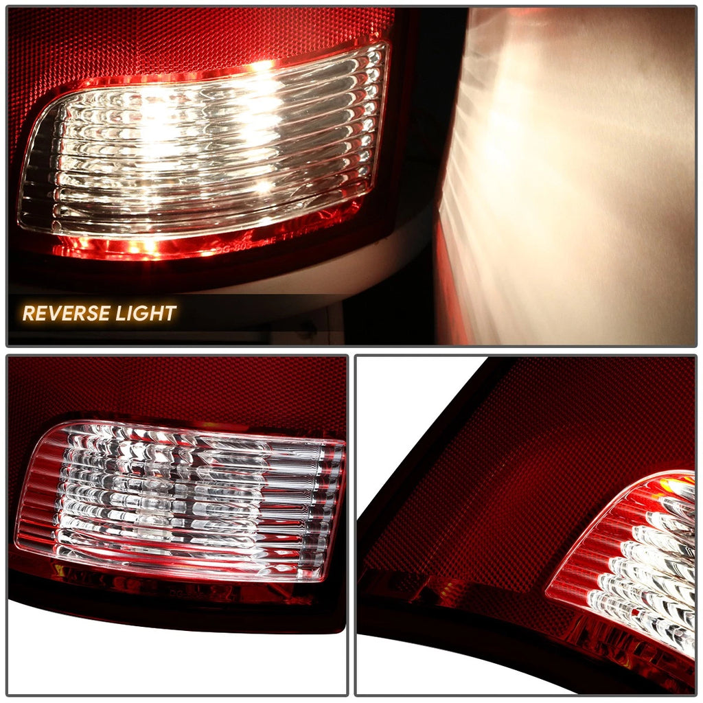 Tail Lights for Ram 1500/2500/3500 (2009–2024) Dark Red w/Bulbs