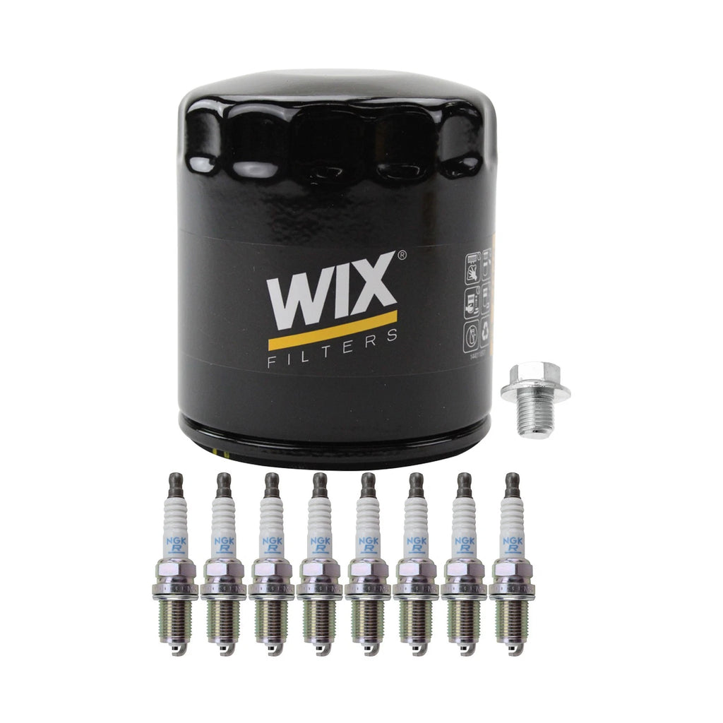 Wix Engine Oil Filter & NGK 8 Spark Plugs for 4Runner GS430 LX470 SC400 (1996–2002)