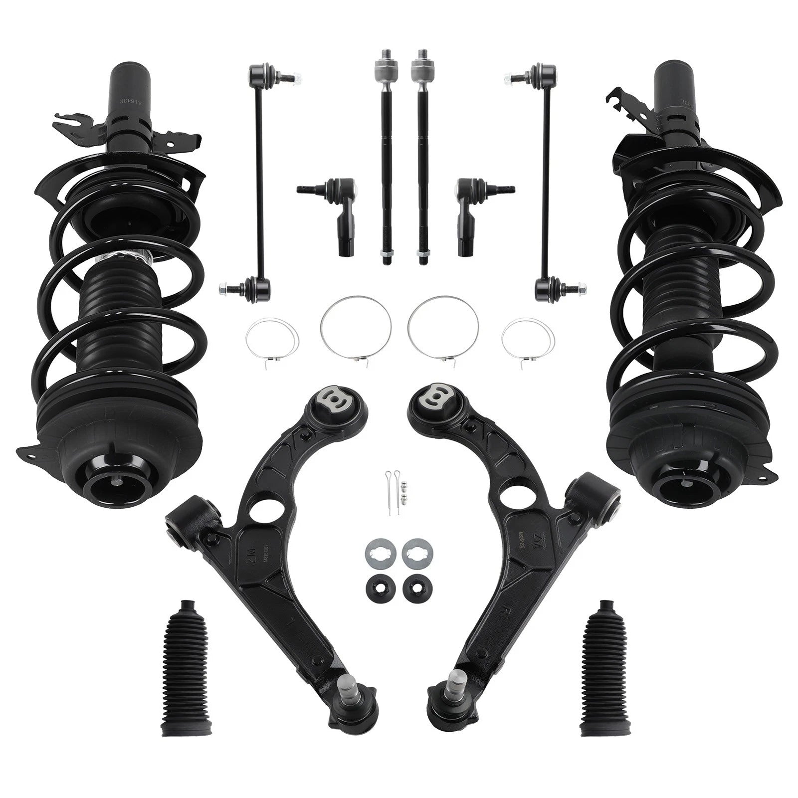 Suspension Front Struts Kit w/Control Arms & Sway Bars for Chrysler 200 (2015–2017)