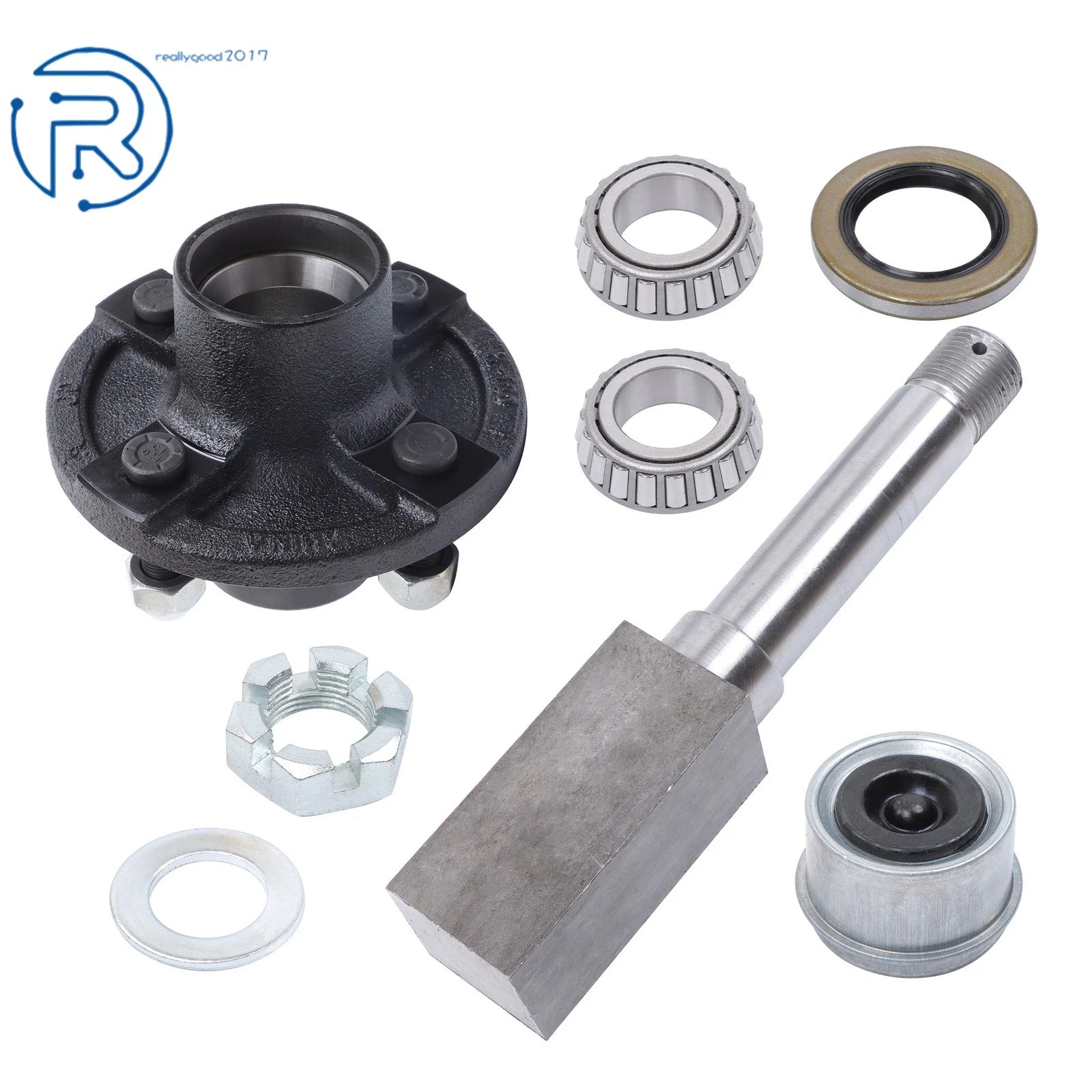 Trailer Hub Bearing Kit for 4 Lug Trailers (2000 lb Capacity)