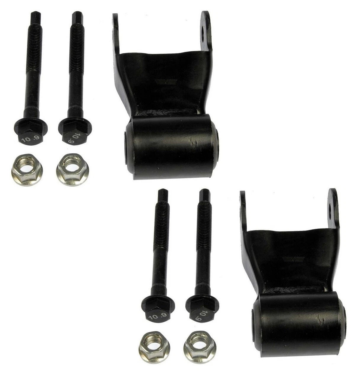 Set of 2 Rear Leaf Spring Shackles for Dodge Ram 1500 2500 (1994–2001)