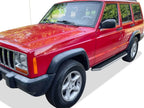 Set of 2 Polished 6" iBoard Side Step Nerf Bars for Jeep Cherokee (1984-2000)