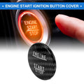 Car Push Start Button Cover for Mercedes Benz W176 (2012-2018) - 3.5cm Black