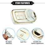 Key Fob Cover for Honda Accord (2018–2023) 5 Button TPU Gray Porcelain Pattern