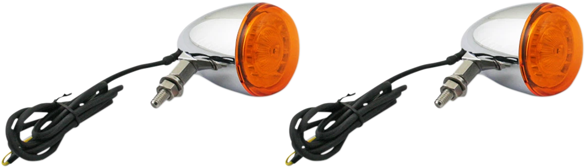 ProBeam Universal Turn Signals for Custom Dynamics (Chrome/Amber)