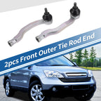 2pcs Front Outer Tie Rod End Links for Honda Civic CR-V (No. ES3332R/ES3331R)