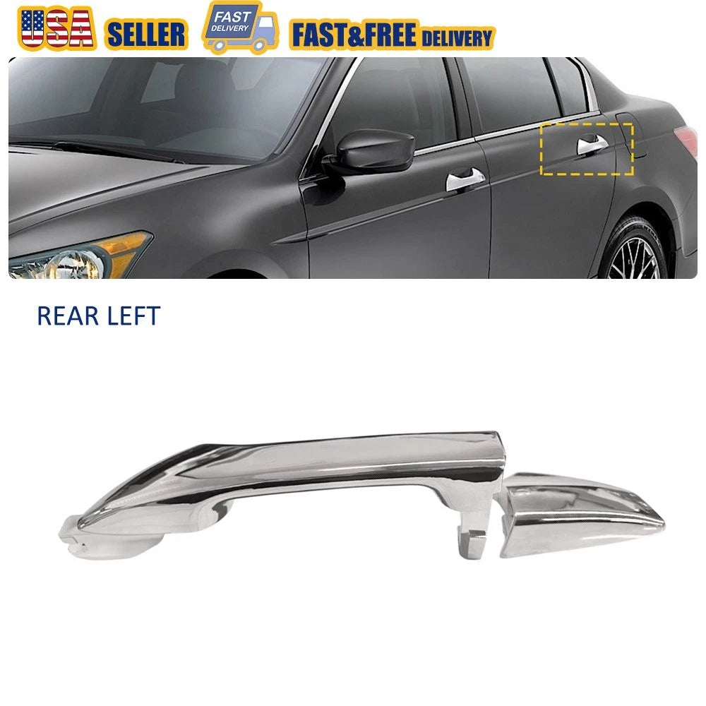Exterior Door Handle for Honda Accord (2008–2012) Chrome Rear Left EV