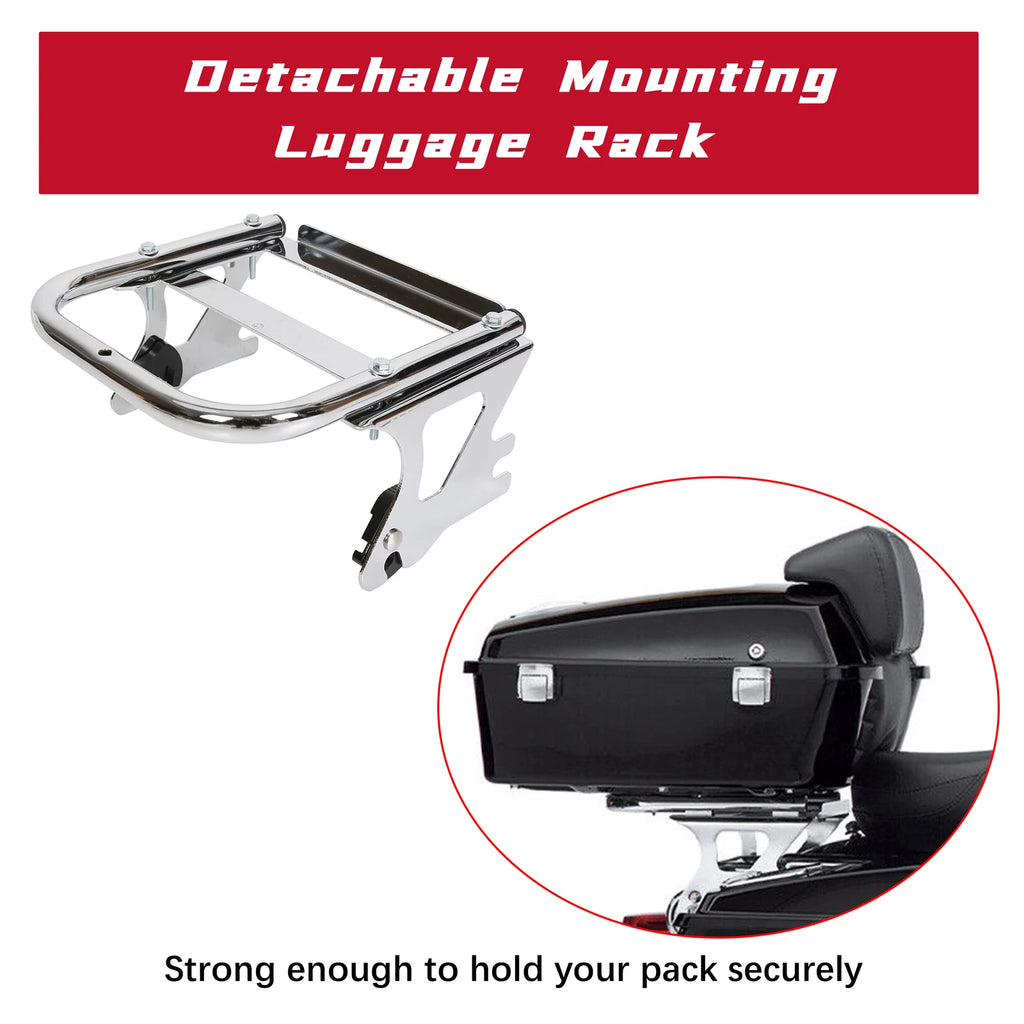 2X Moto Trunk Mount Luggage Rack for Harley Touring Road Glide (1997-2008)