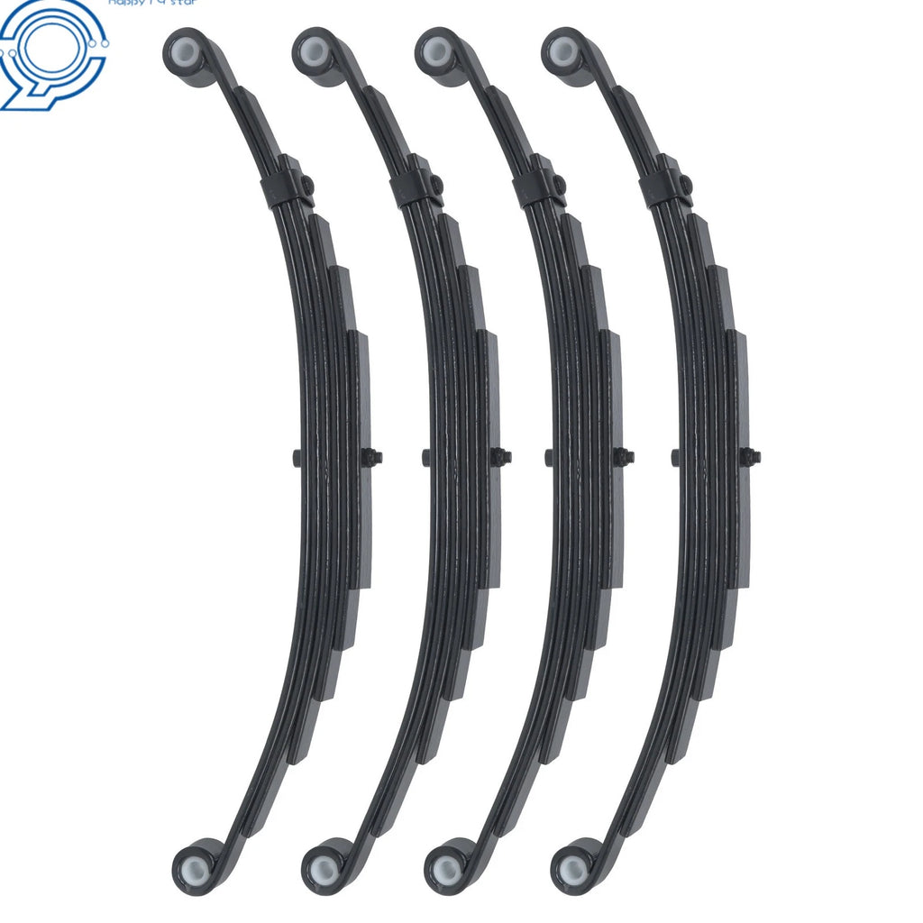 Set of 4 7000lbs Tandem Trailer Axle 6 Leaf Double Eye Springs (3500lbs)