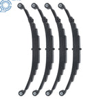 Set of 4 7000lbs Tandem Trailer Axle 6 Leaf Double Eye Springs (3500lbs)