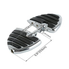 Chrome Wing Footpegs for Harley Touring Electra Street Road Glide