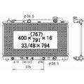 Replacement Radiator Stock Repair Part - RAD2817 (See compatibility Chart)