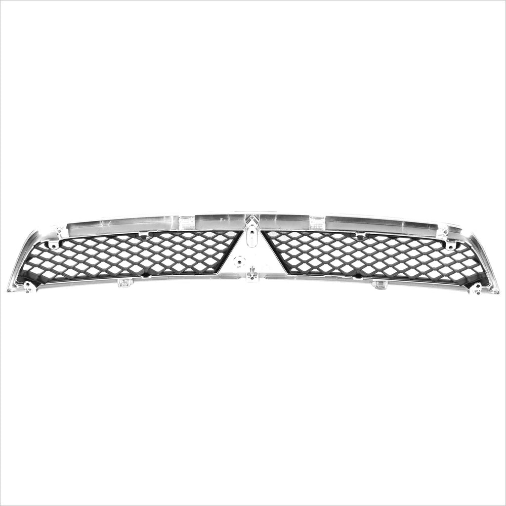 Chrome Frame Diamond Mesh Upper Grille Insert for Mitsubishi Lancer (2008–2015)
