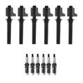Set of 6 Ignition Coils & Iridium Spark Plugs for 6 3.0 V6