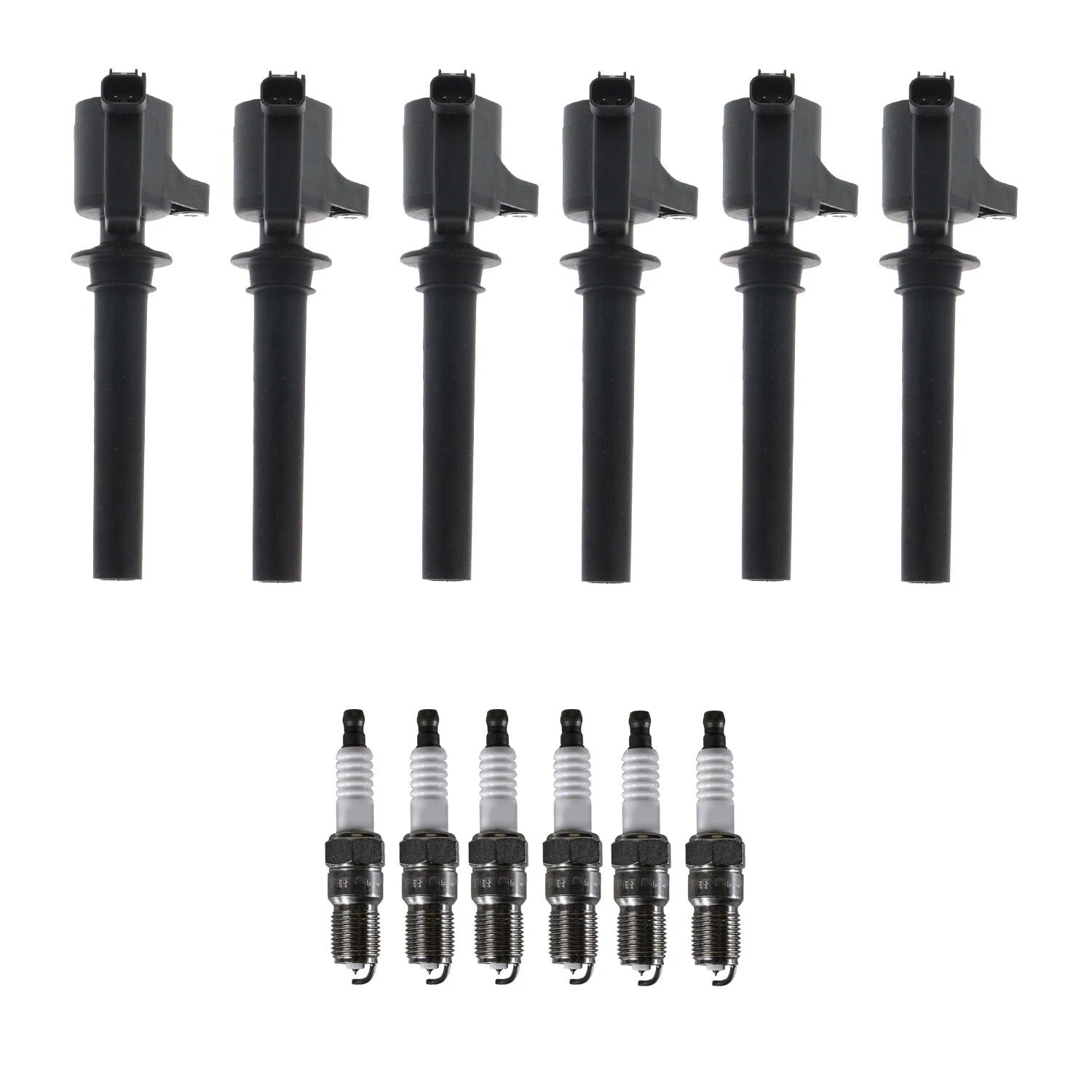 Set of 6 Ignition Coils & Iridium Spark Plugs for 6 3.0 V6