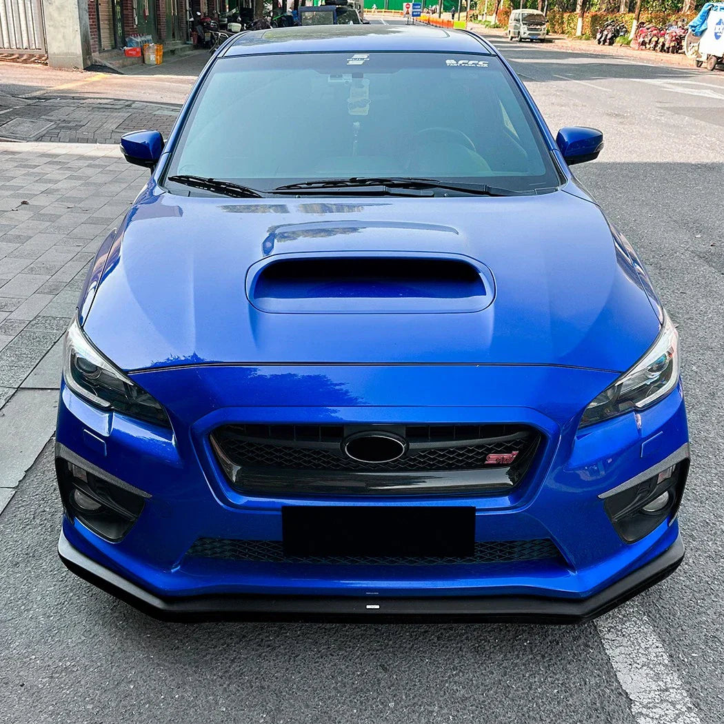 Carbon Look / Front Bumper Side Fin C Canards Splitter for Subaru WRX STI VA