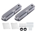 Polished Aluminum Finned Valve Cover Set for Ford 289 302 351W (1962–1985)