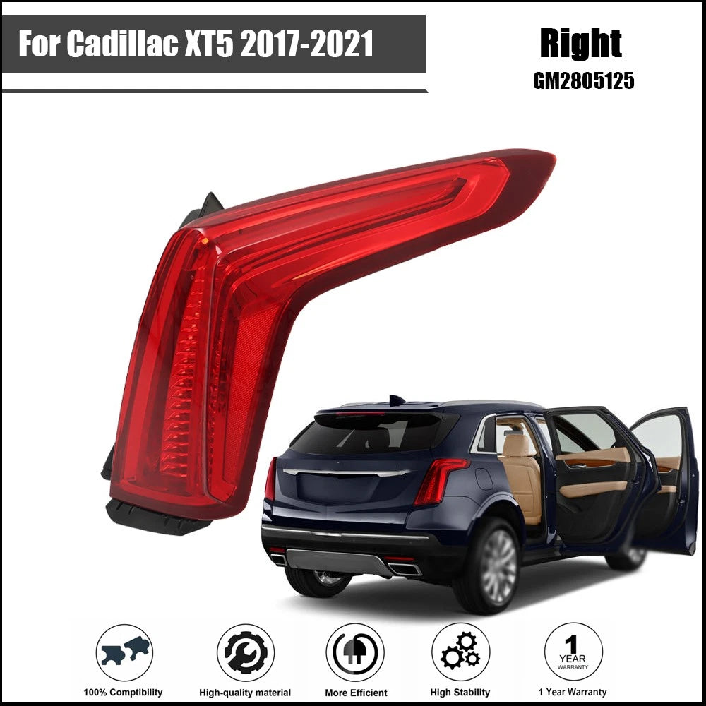 LED Tail Light Assembly for Cadillac XT5 (2017–2021) Right Side Red Lens