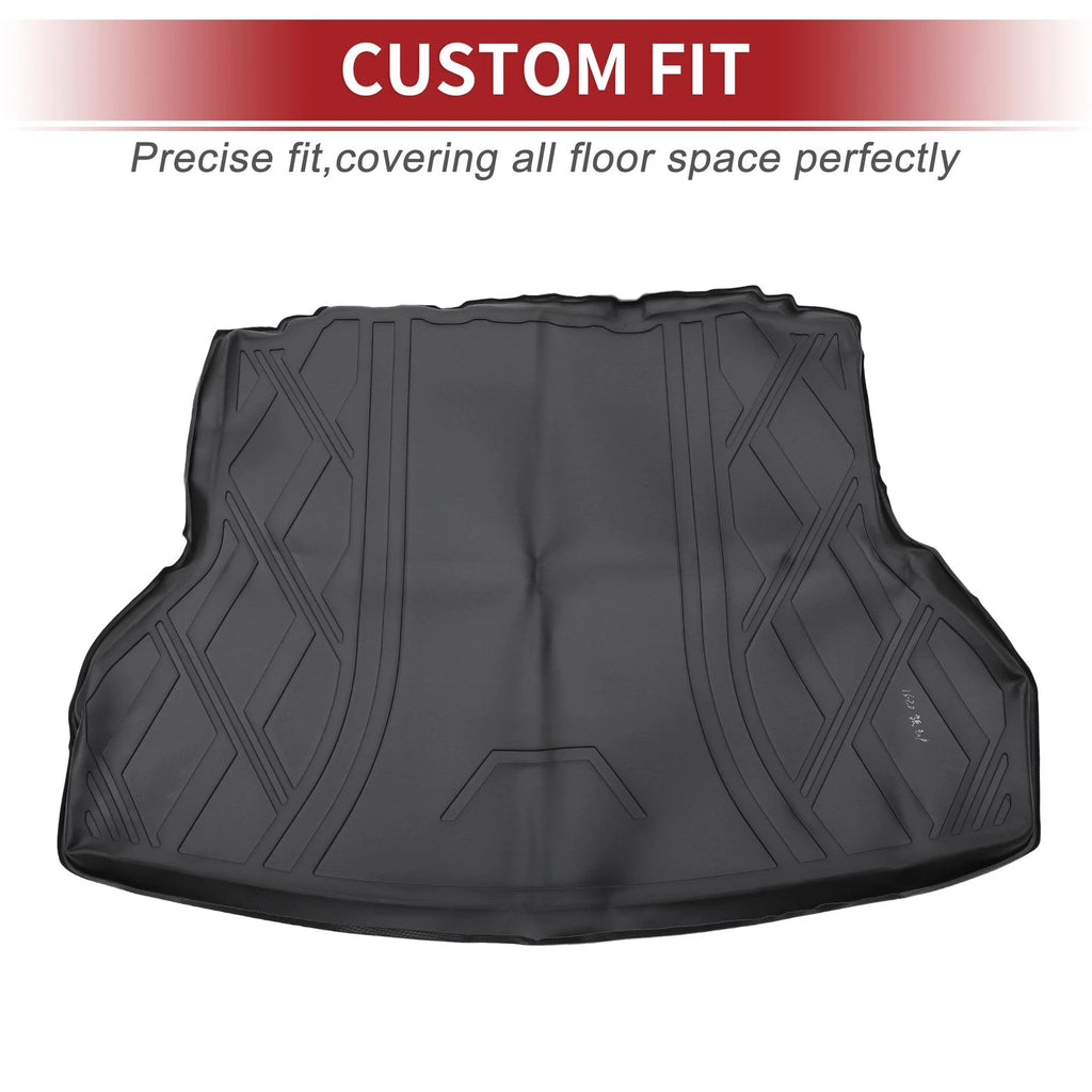 Cargo Liner Rear Trunk Mat for Hyundai Elantra (2017–2020) Diamond Pattern