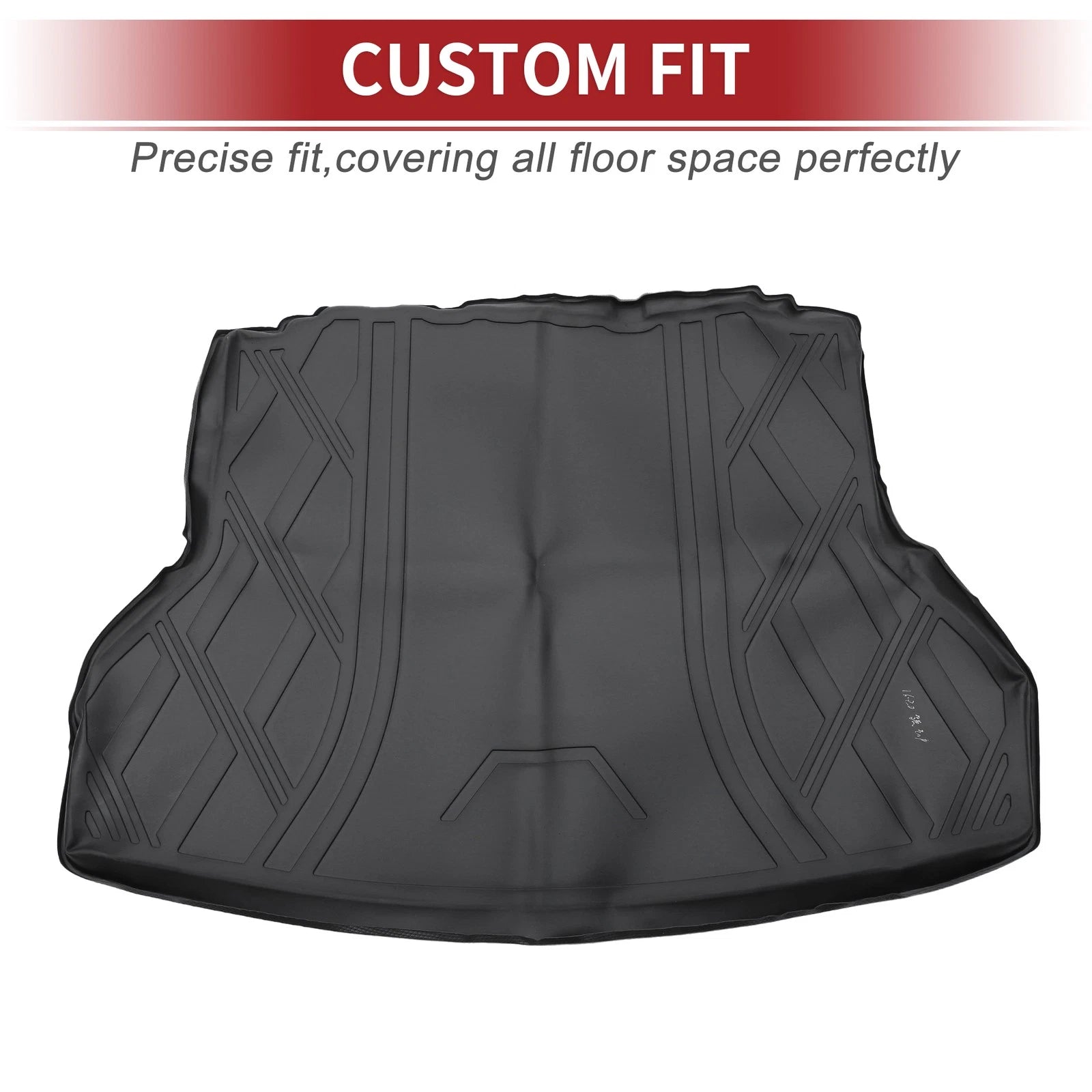Cargo Liner Rear Trunk Mat for Hyundai Elantra (2017–2020) Diamond Pattern