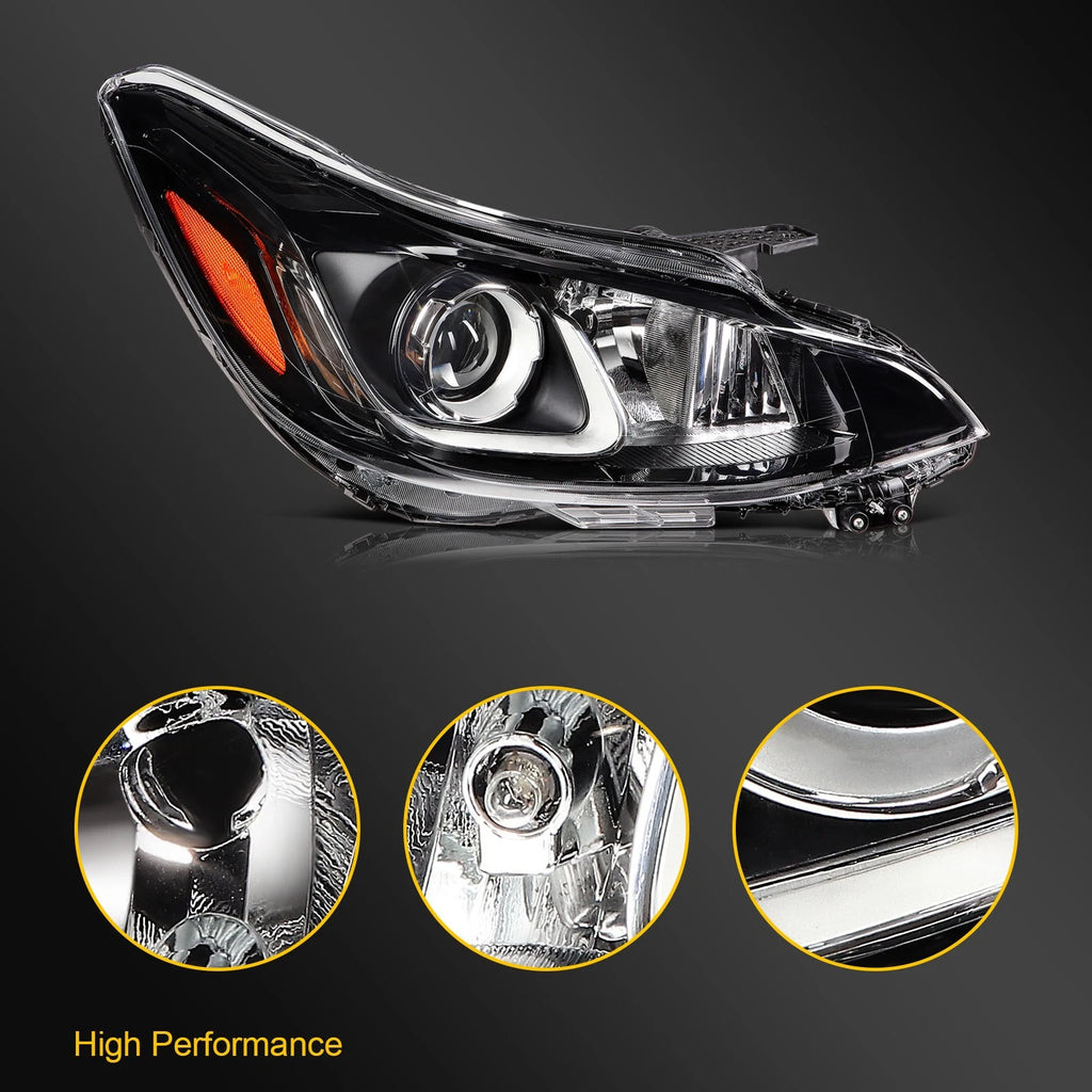 Right Side Headlight Assembly with Projector for Chevy Spark (2019–2022)