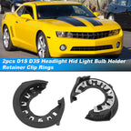 2pc Headlight HID Bulb Holder Retainer Clip Ring for Chevy GMC 
