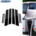 Piano Black Pillar Posts Side Door Window Protector for Honda Civic 2012–2015