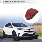 Gear Shift Knob Cover for Toyota RAV4 (2019–2024) Red Carbon Fiber