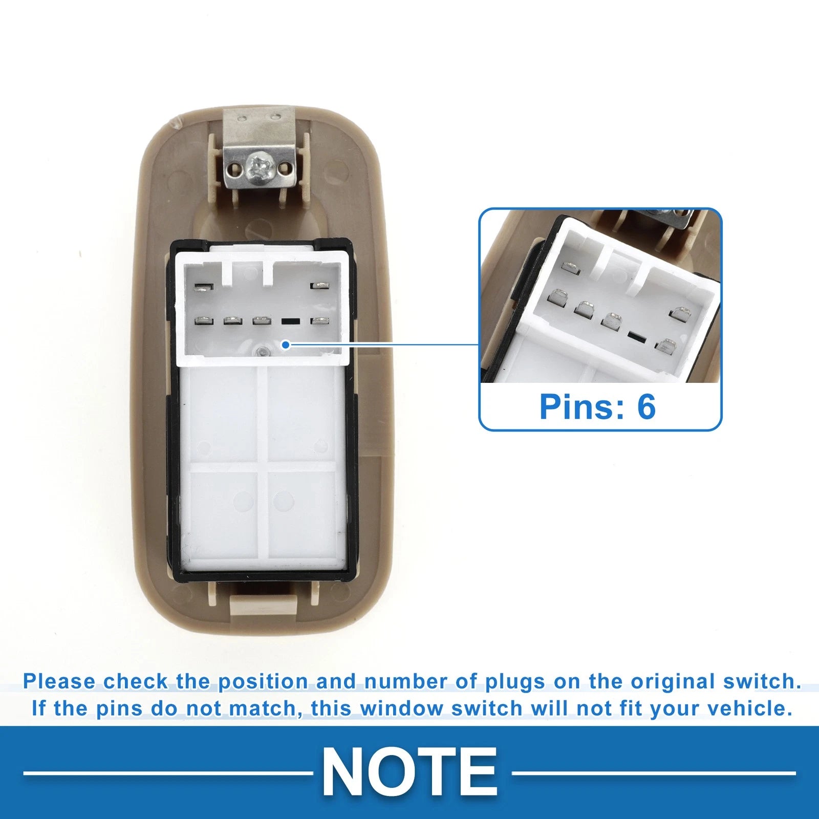 Power Window Switch for Chevrolet Lacetti Optra (2004–2010) No. 96615377