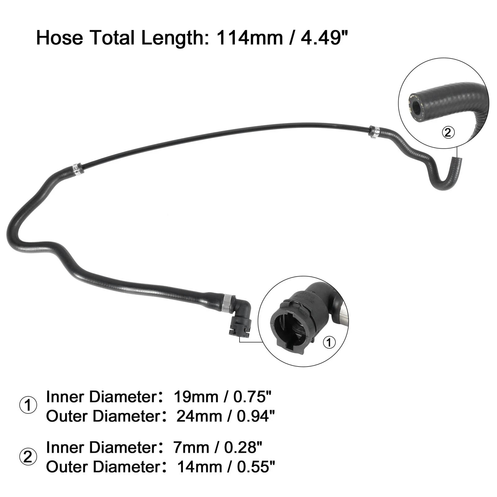 Radiator Coolant Water Hose 17127508012 for BMW 745Li (2002–2005)