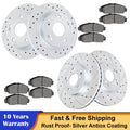 Drilled Brake Discs Rotors & Pads for Honda Accord (2011–2012)