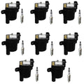 Set of 8 Ignition Coils & NGK Iridium Spark Plugs for Savana 1500 Tahoe V8 (2000–2023)