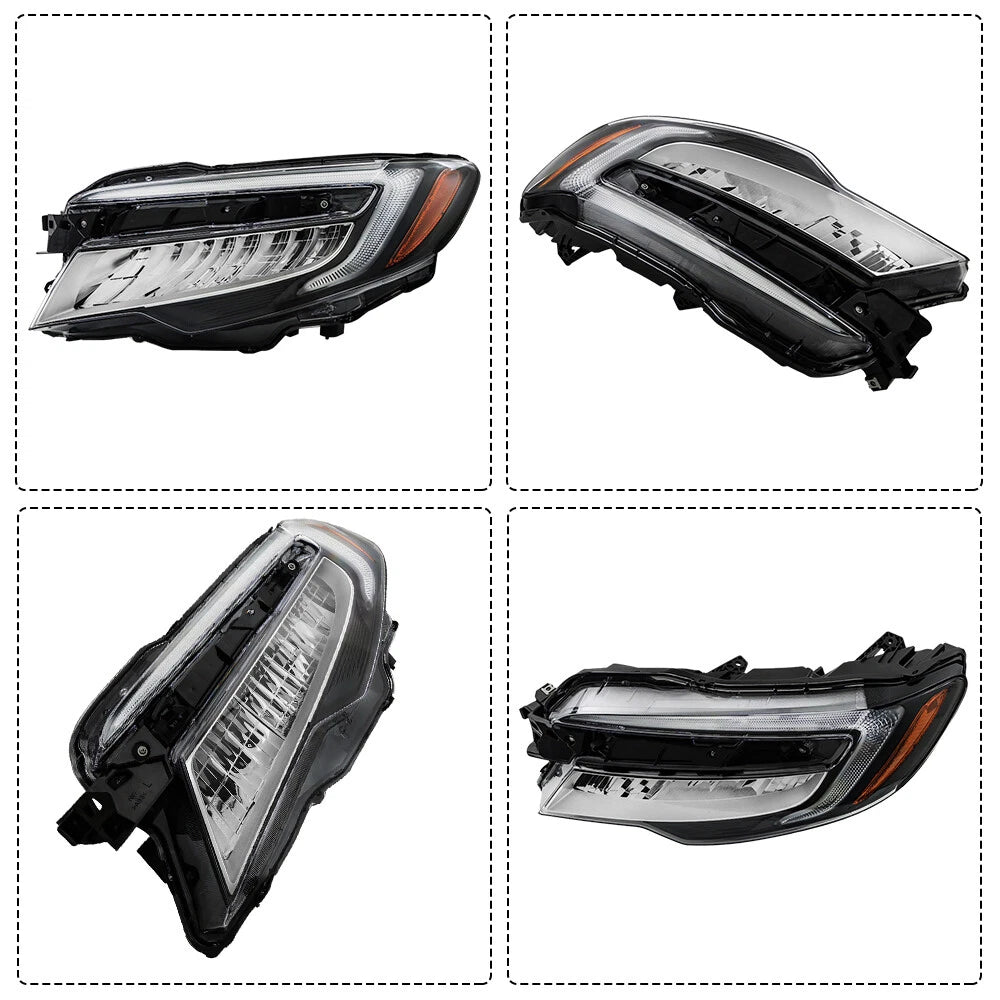 Front Headlight Assembly for Honda Pilot (2019-2022) LED Clear Lens