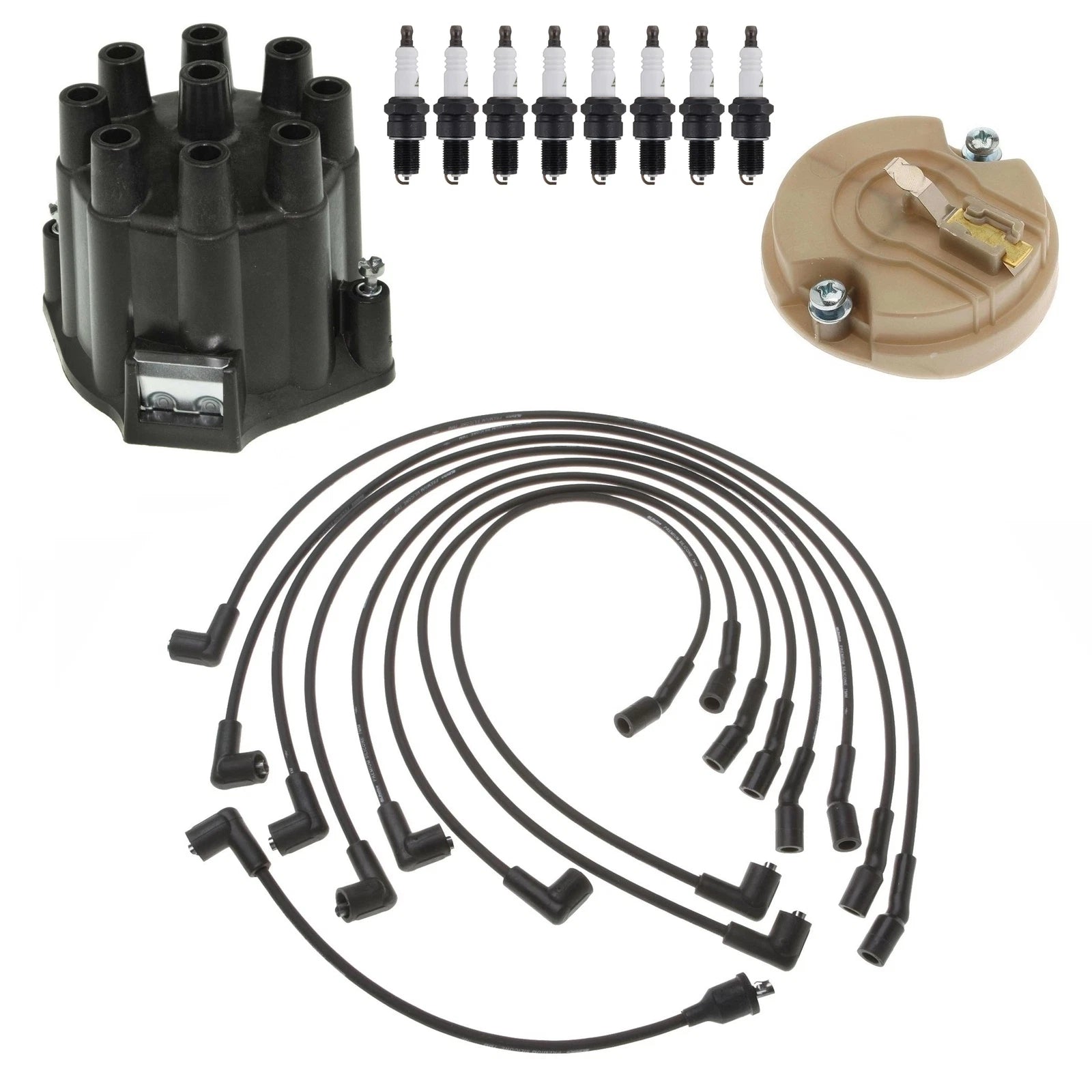 ACDelco Ignition Kit for Chevrolet 5.7 V8 (1996–2002) - Rotor, Cap, Wires, Plugs