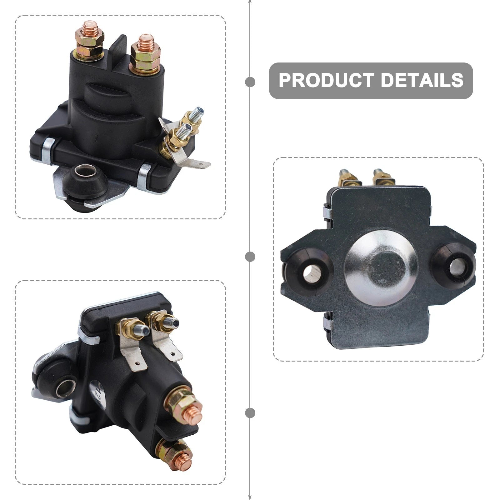 Solenoid Relay for Mercury Marine 12V (89-850187A1, 89-850187T1, 89-818998A1)