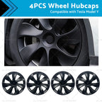 19 Inch Wheel Cover Cap for Tesla Model Y (2020–2023) Matt Black