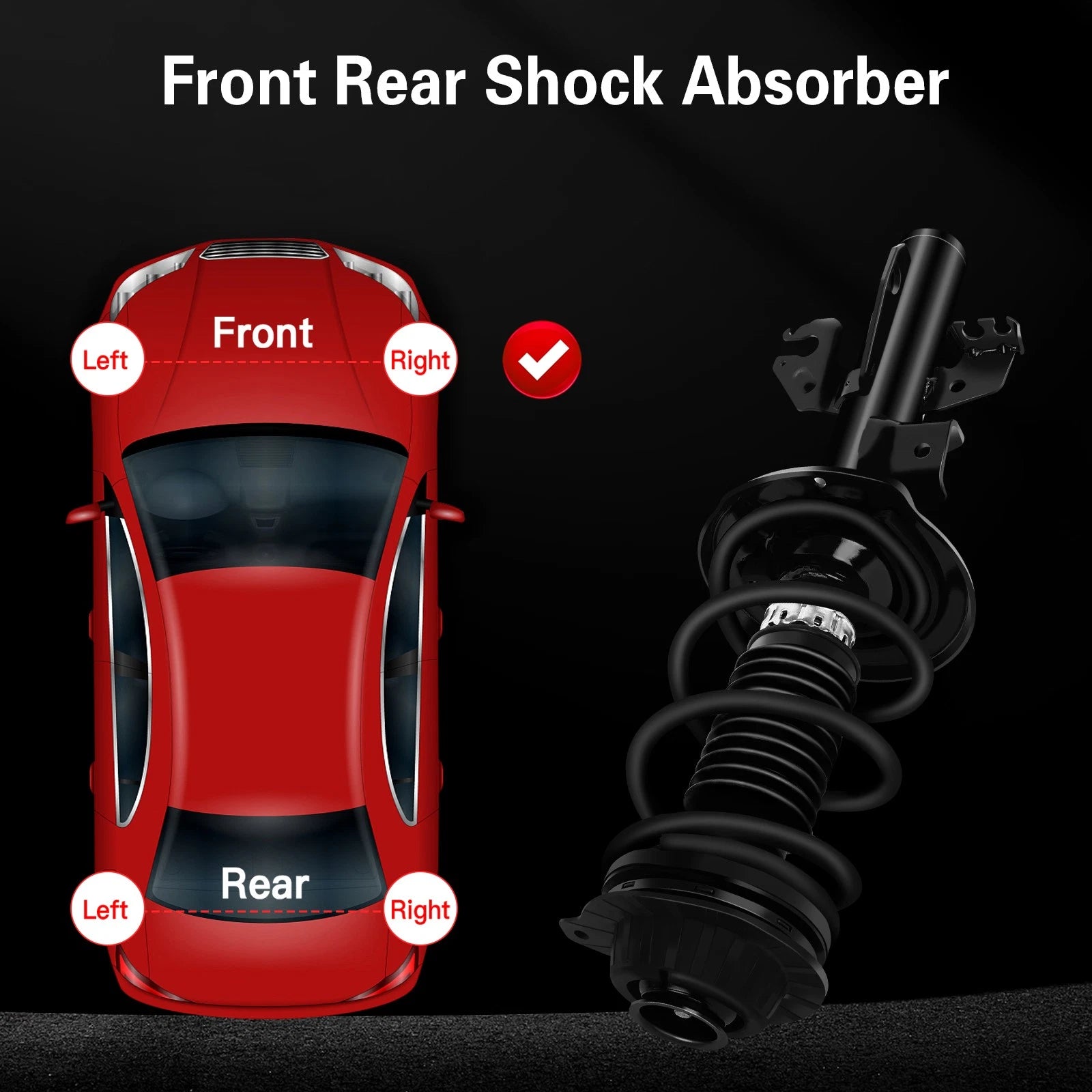 Front Complete Shocks Struts & Coil Springs for Dodge Dart (2013-2016)
