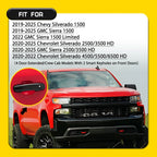 Gloss Black Door Handle Covers for Chevy Silverado 1500 (2019–2024)